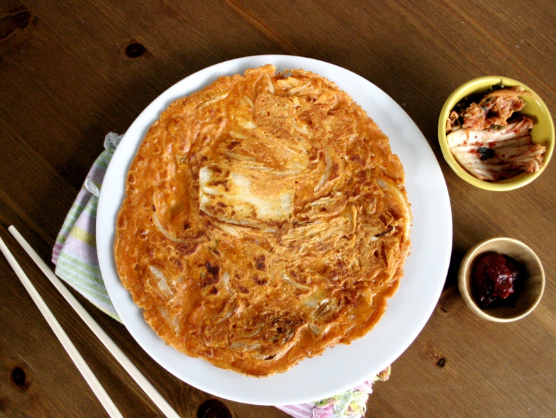 crispy kimchi pancakes